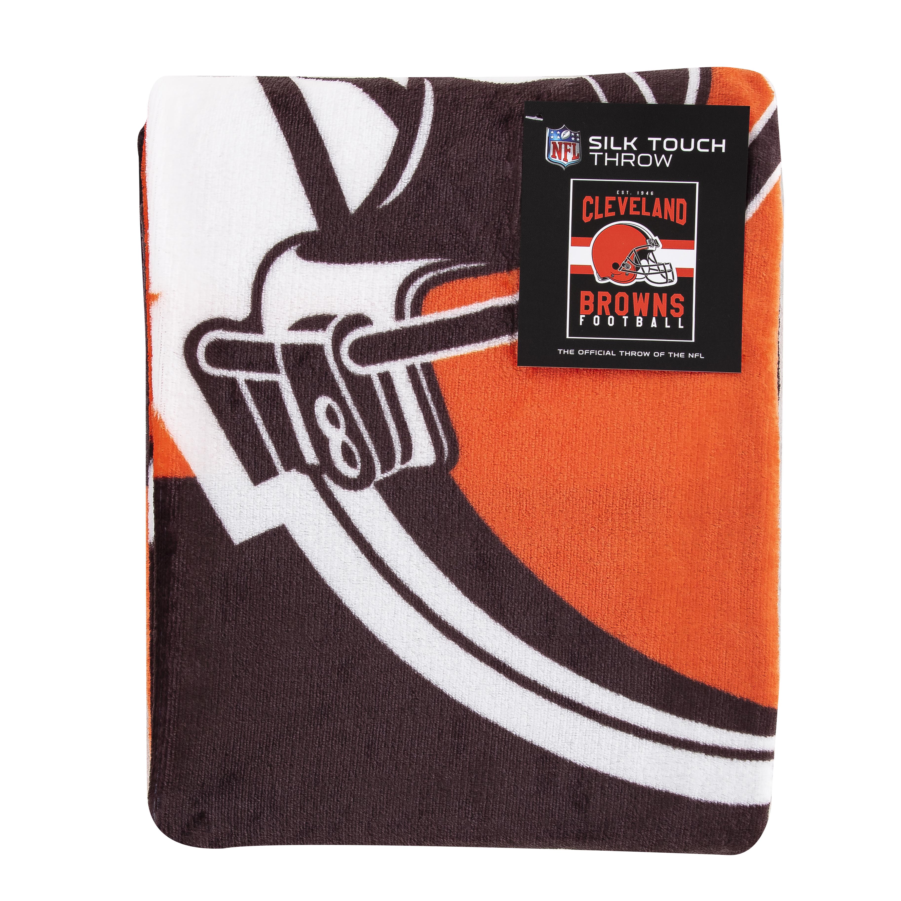 Northwest NFL Singular Silk Touch Throw Blanket, 45 x 60 Cleveland Browns