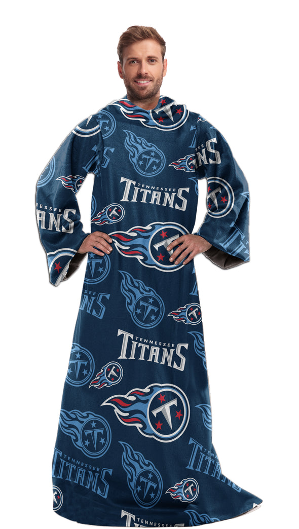 Northwest NFL Tennessee Titans Toss Silk Touch Comfy Throw with Sleeves