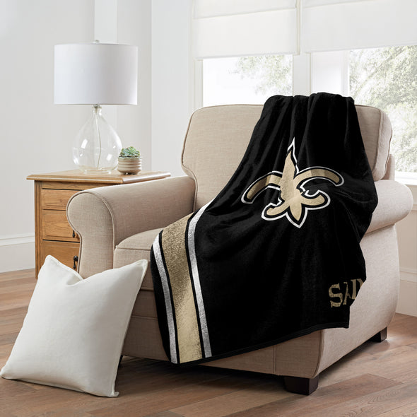 Northwest NFL New Orleans Saints Sherpa Throw Blanket 50" X 60"