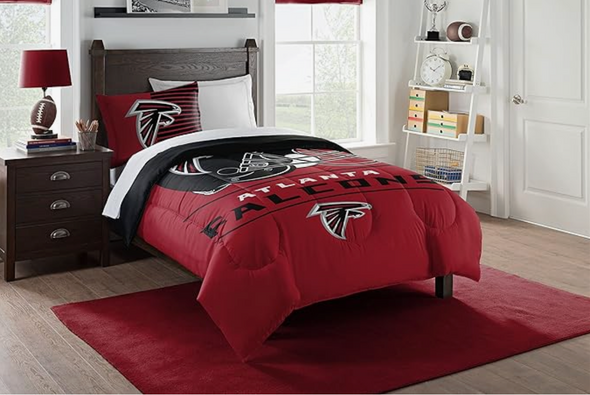 Northwest NFL Atlanta Falcons Safety FULL/QUEEN Comforter and Shams