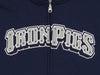 Baseball MiLB Youth Boys Lehigh Valley Ironpigs Wordmark Twill Zip Up Hoodie