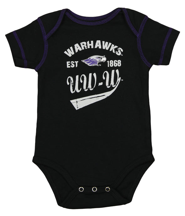 OuterStuff NCAA Infant Wisconsin Whitewater Warhawks 3 Piece Bodysuit Set