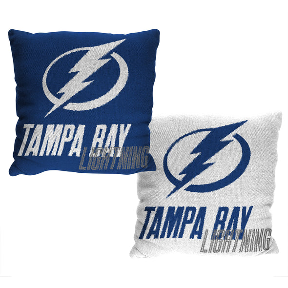 Northwest NHL Tampa Bay Lightning Reverb Double Sided Jacquard Accent Throw Pillow