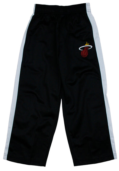 NBA Basketball Youth and Little Boys Kids Miami Heat Tricot Track Pants, Black