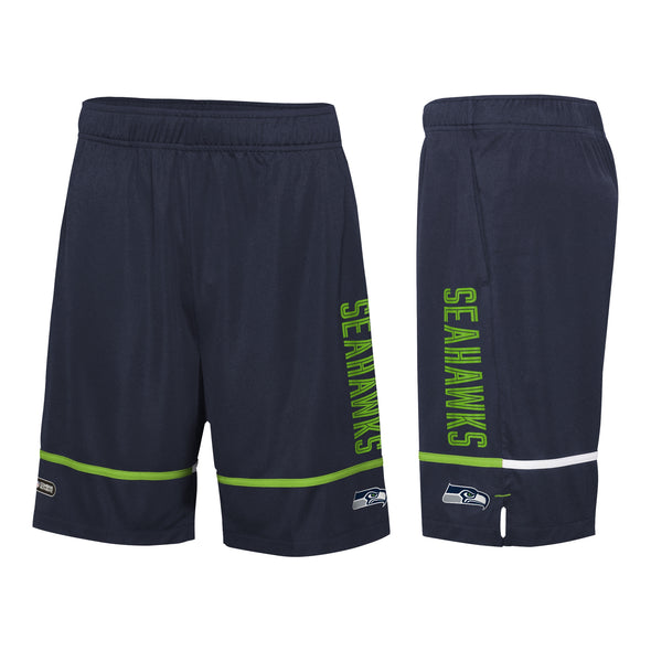 Outerstuff NFL Men's Seattle Seahawks Rusher Performance Shorts