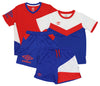 Umbro Boys' Youth Soccer 4-Piece Short Sleeve Tee and Short Set, Color Options