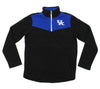 NCAA Youth Kentucky Wildcats Break Point 1/4 Zip Pullover Sweater, Black