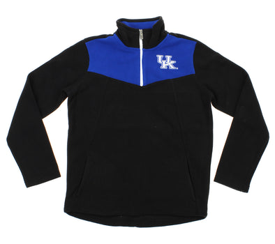 NCAA Youth Kentucky Wildcats Break Point 1/4 Zip Pullover Sweater, Black