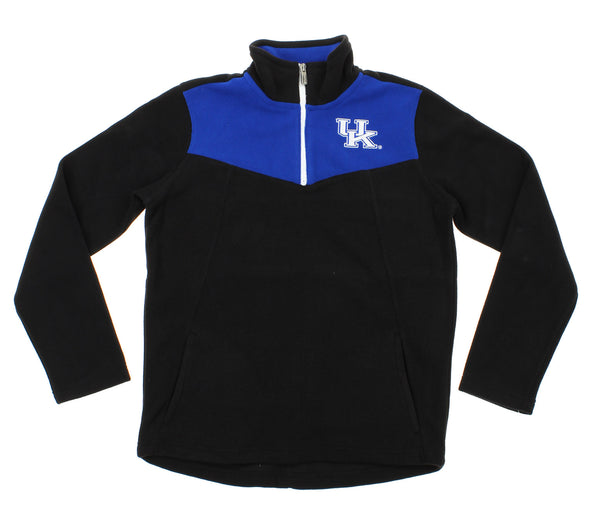 NCAA Youth Kentucky Wildcats Break Point 1/4 Zip Pullover Sweater, Black