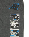 Zubaz NFL Men's Carolina Panthers Poly Fleece Dark Heather Gray Sweatpants