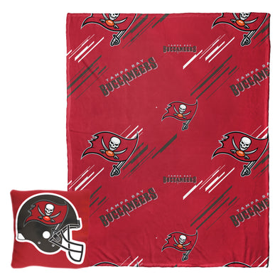 Northwest Tampa Bay Buccaneers NFL "Slashed" Pillow and Throw Blanket 40 x 50 Set