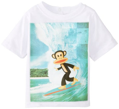 Paul Frank Infant Boy's Julius Graphic Surfer Tee Shirt T-Shirt, White