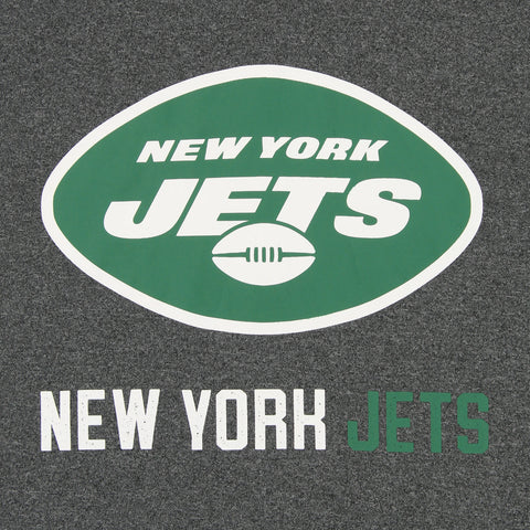 Zubaz NFL New York Jets Men's Heather Grey Fleece Hoodie