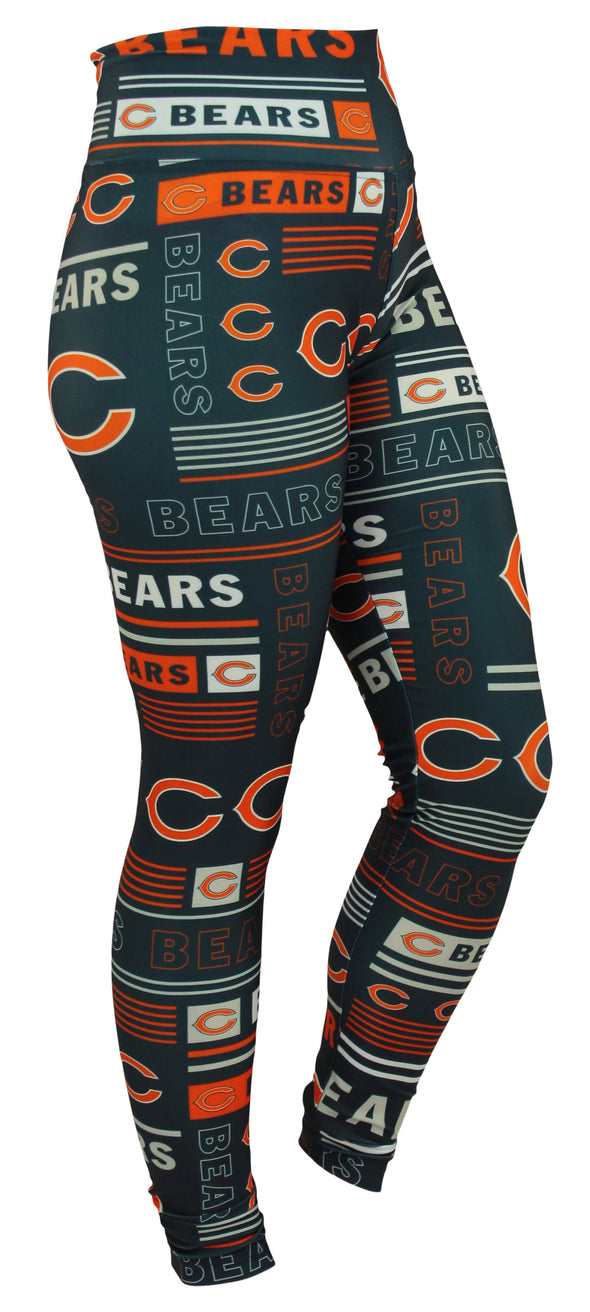 Zubaz NFL Chicago Bears Women's Team Column Leggings