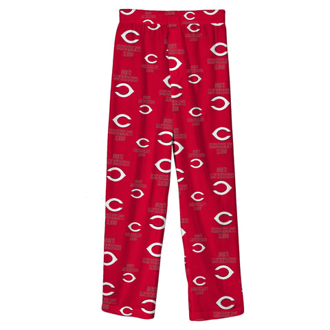 Outerstuff Cincinnati Reds MLB Boys' Youth (4-20) Team Color Sleepwear Pant, Red