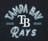 Zubaz MLB Men's Tampa Bay Rays Arched Logo Fleece Pullover Hoodie