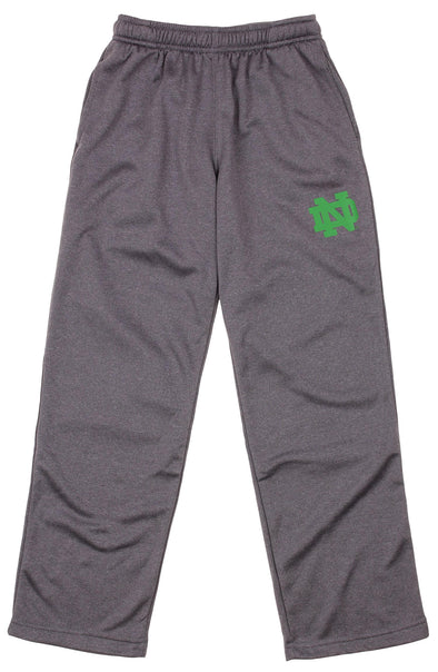 OuterStuff NCAA Boys Youth Notre Dame Fighting Irish Basic Grey Track Pants