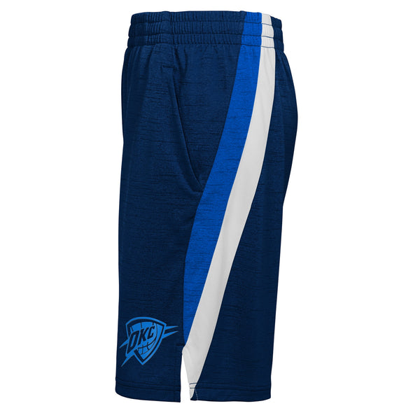Outerstuff Oklahoma City Thunder NBA Boys Youth (8-20) Content Performance Shorts, Blue