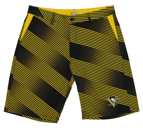 Forever Collectibles NHL Men's Pittsburgh Penguins Diagonal Stripe Shorts