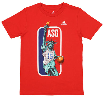 adidas NBA All-Star Game 2015 Boys Youth Lady Liberty Dribbler, Red