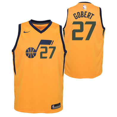 Nike NBA Youth Rudy Gobert Utah #27 Jazz Swingman Statement Jersey