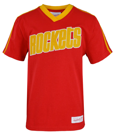 Mitchell & Ness NBA Youth Boys (8-20) Houston Rockets Overtime Win V-Neck Tee