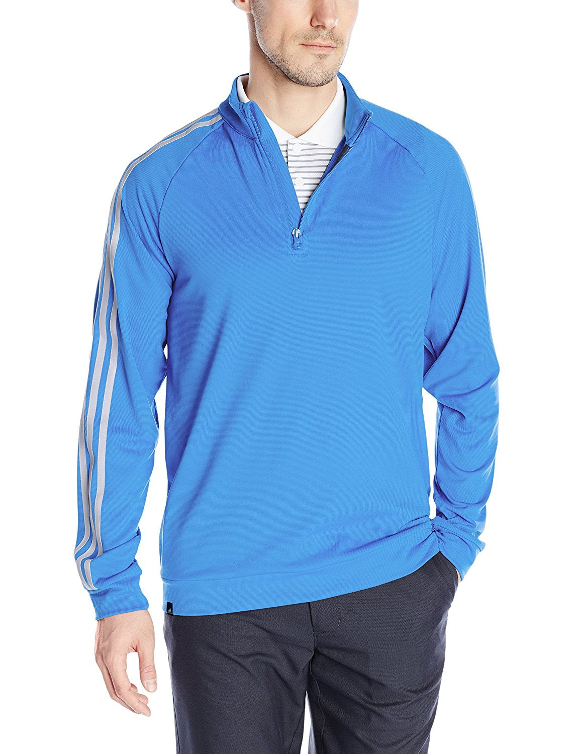 Adidas Golf Men's 3-Stripes 1/4 Zip Top, 3 Color Options Fanletic