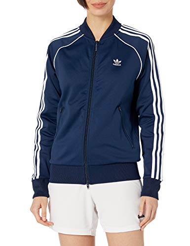 Adidas Women's Primeblue SST Track Jacket, Collegiate Navy / White –  Fanletic