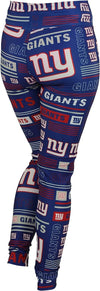 Zubaz NFL Women's New York Giants Column 24 Style Leggings