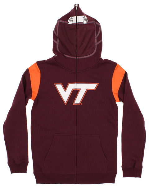 Outerstuff NCAA Virginia Tech Hokies Youth (8-20) Full Zip Helmet Masked Hoodie