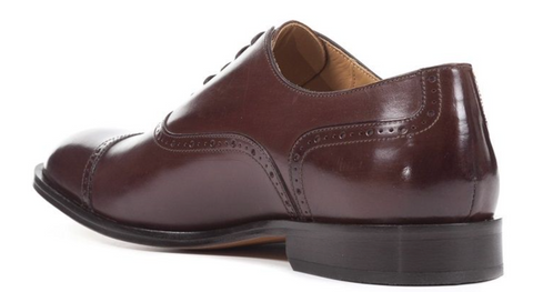 GEOX Men's U Saymore A Oxford Dress Shoes, Ebony Brown