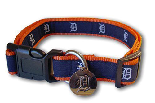 Sporty K9 MLB Detroit Tigers Ribbon Dog Collar