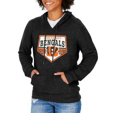 Zubaz NFL Women's Cincinnati Bengals Team Color Soft Hoodie