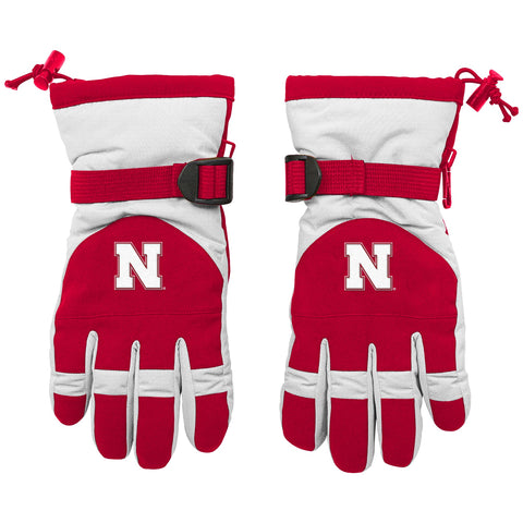 Outerstuff NCAA Youth (8-20) Nebraska Cornhuskers Nylon Gloves, OSFM