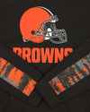 Zubaz NFL Men's Cleveland Browns  Hoodie w/ Oxide Sleeves