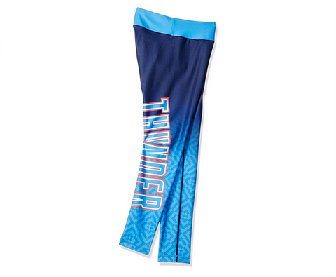 KLEW NBA Women's Oklahoma City Thunder Gradient Print Leggings