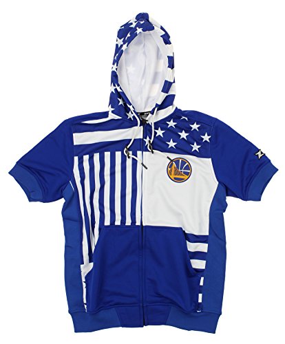 Zipway NBA Men's Golden State Warriors Flag Short Sleeve Hoodie