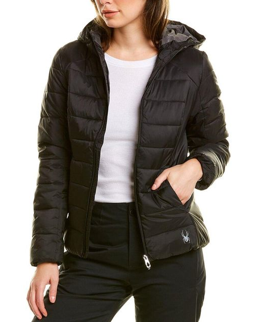 Womens black short puffer jacket hot sale