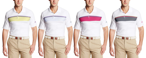 Adidas Golf Men's Puremotion Tour Climacool Geo Print Polo Shirt - Many Colors