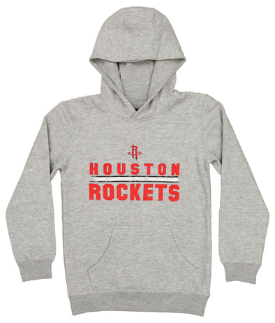 Outerstuff Houston Rockets NBA Youth Boys (8-20) Rough Road Hoodie, Grey