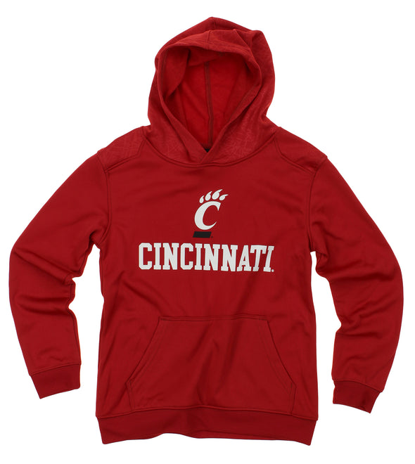 NCAA Youth Cincinnati Bearcats Performance Hoodie, Red