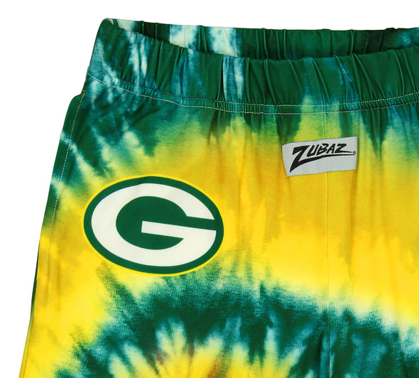 Zubaz Green Bay Packers NFL Men's Tie Dye Team Colors Lounge Pants, Green