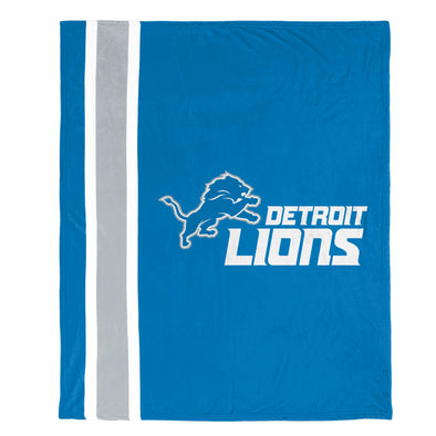 FOCO NFL Detroit Lions Plush Soft Micro Raschel Throw Blanket, 50 x 60
