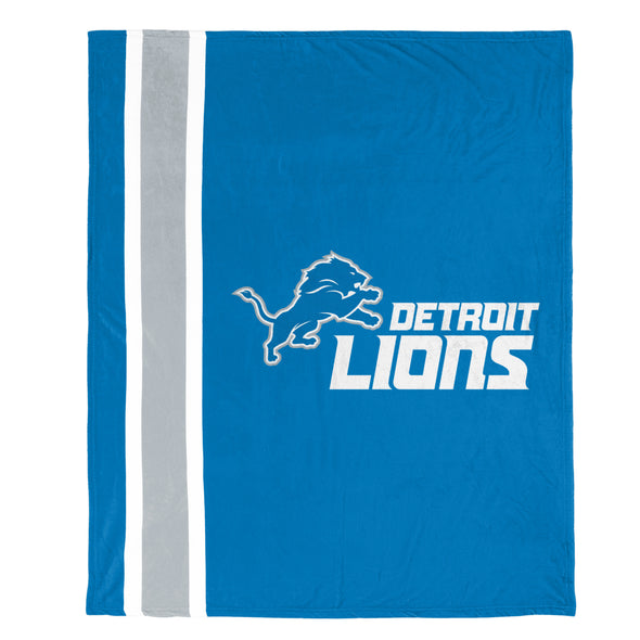 FOCO NFL Detroit Lions Plush Soft Micro Raschel Throw Blanket, 50 x 60