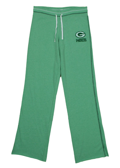 Reebok NFL Women's Green Bay Packers Lounge Pants, Heathered Light Green