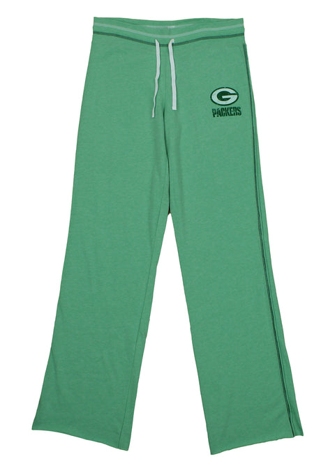 Reebok NFL Women's Green Bay Packers Lounge Pants, Heathered Light Green