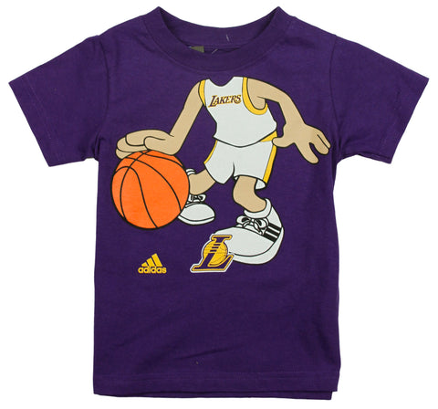 Adidas NBA Basketball Toddlers Los Angeles Lakers Boys Dream Job Tee - Purple