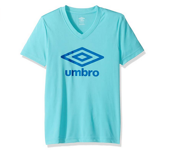 Umbro Youth Girls Logo Climate Short Sleeve Tee, Color Options