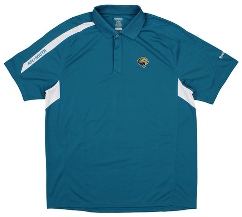 Reebok Jacksonville Jaguars CONTACT NFL Football Mens Coaches Polo Shirt, Teal