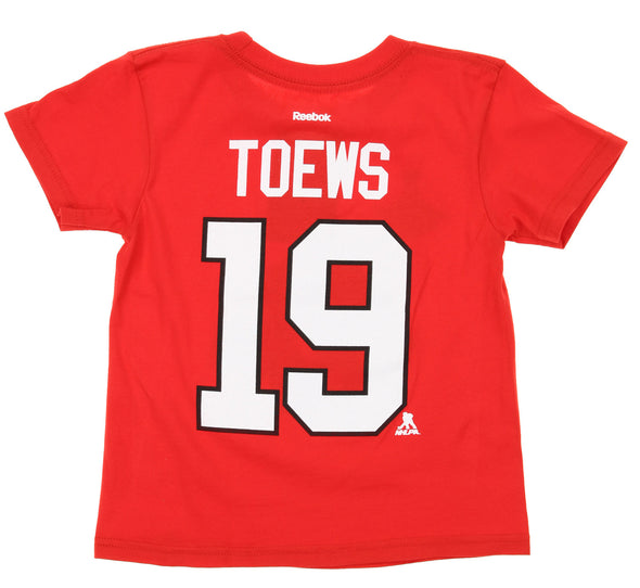NHL Youth Chicago Blackhawks Jonathan Toews #19 Player Tee, Red